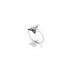 Shark Tooth Ring by Lauren Howe | .925 Sterling Silver | Crystal